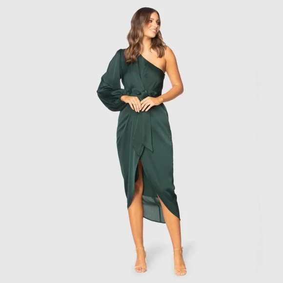 Pilgrim Mallory Midi Dress - Emerald Green Us 4 Aus 8 | Color: Green | Size: 4 | E_Standy's Closet Pilgrim Mallory Midi Dress - Emerald Green Us 4 Aus 8 | Color: Green | Size: 4 | E_Standy's Closet